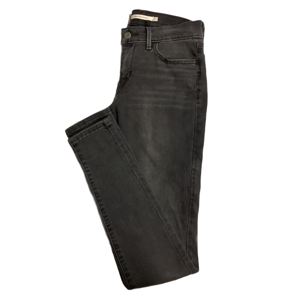 Levi Strauss grey/black super skinny jeans…